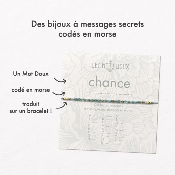 Bracelet Code Morse : Chance – Image 5
