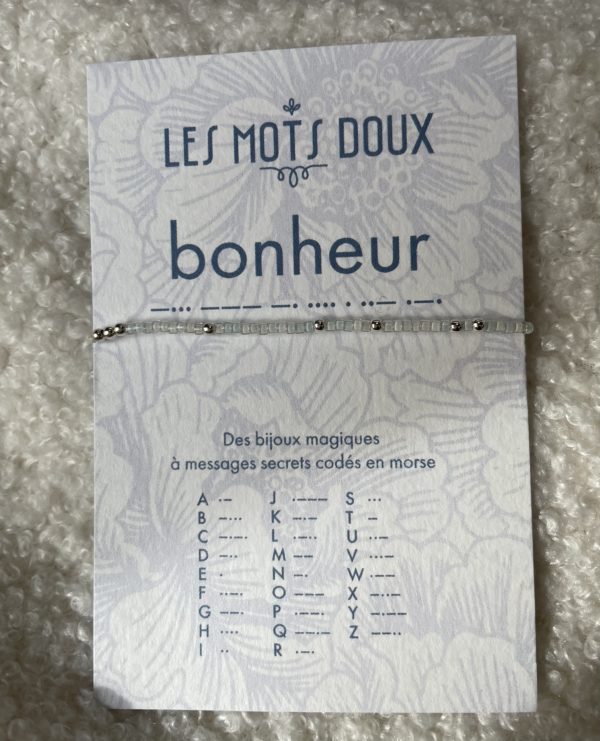 Bracelet Code Morse : Bonheur – Image 3