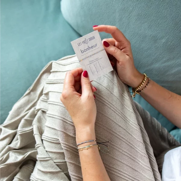 Bracelet Code Morse : Bonheur