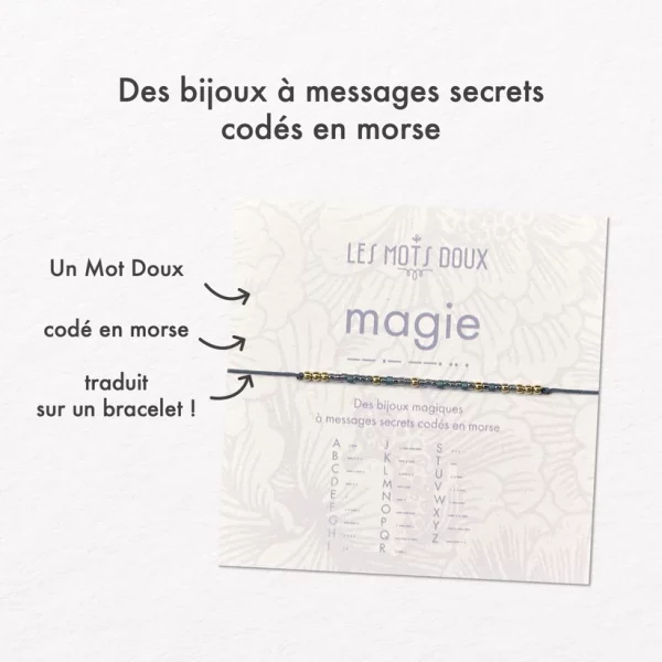 Bracelet Code Morse : Magie – Image 3