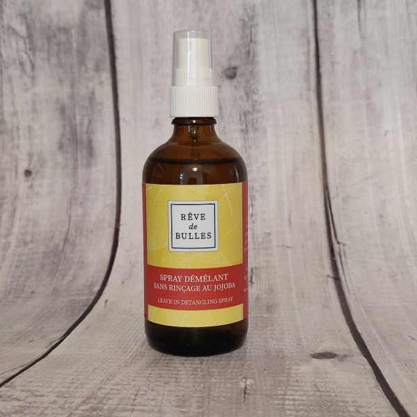 Spray démêlant sans rinçage (bouteille en verre 100ml)