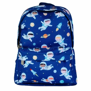 Petit sac à dos bleu avec astronautes