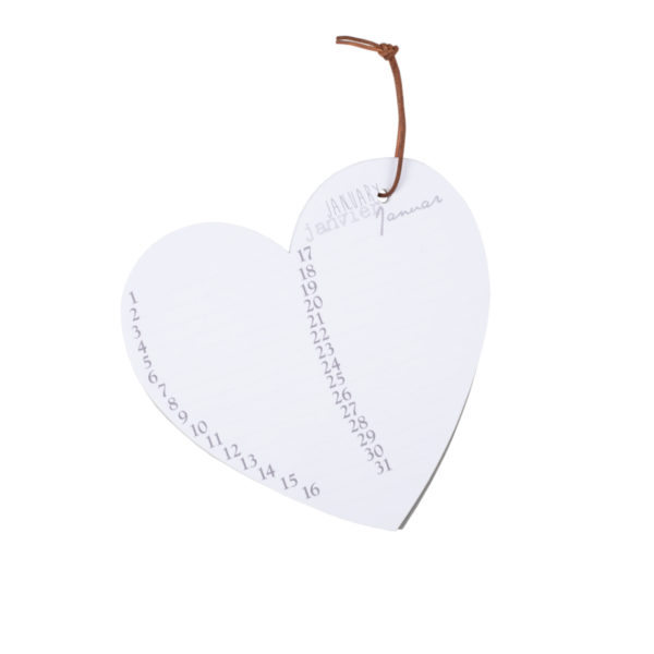 Calendrier des anniversaire en forme de coeur – Image 2