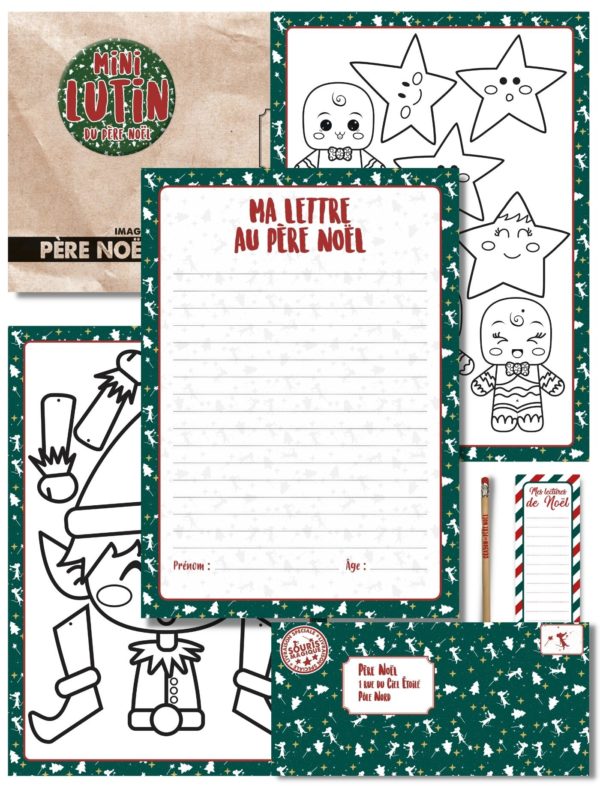 Kit pour écrire au Père Noël + bricolage créatif