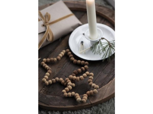 Etoiles avec perles en bois à suspendre – Image 4