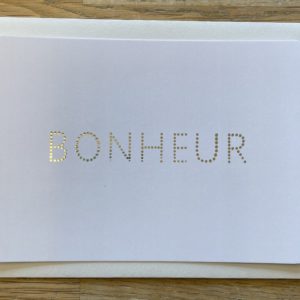 Carte postale Bonheur avec enveloppe