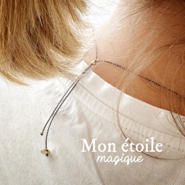 Collier “Mon étoile magique” - cordon marine – Image 5
