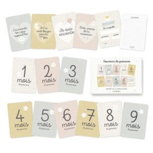 Set de cartes étapes ''Grossesse''