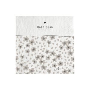 Paquet de 20 serviettes ''Happiness everyday''