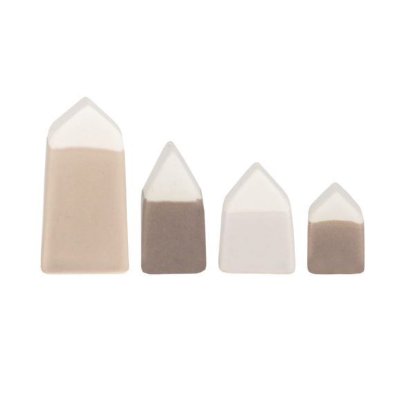 Petites maisons en porcelaine 4 pièces
