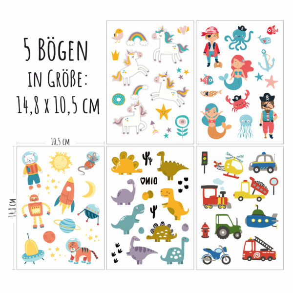Tatouages fantaisie pour enfants ''Fantaisy & Explorer'' – Image 2