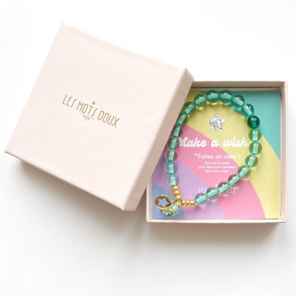 Bracelet “Make a wish” Vert Clair