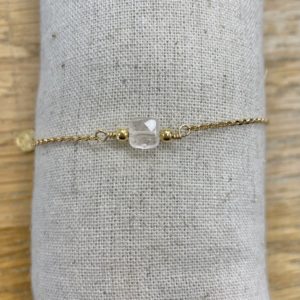 Bracelet Pénélope Rose quartz translucide