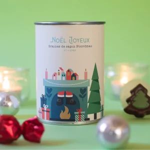 Kit à semer ''Noël Joyeux'' avec semis sapin Nordmann