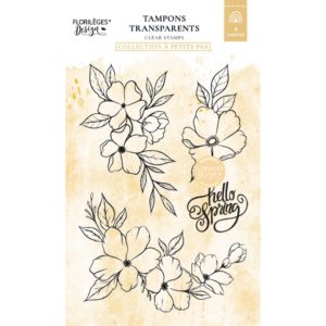 Planche Tampon clear ''Hello Spring'' collection petits pas