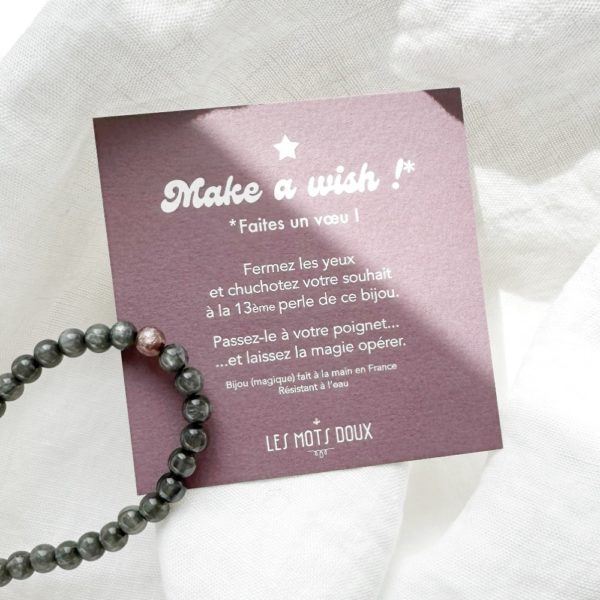 Bracelet ''Make a wish'' - couleur kaki – Image 2