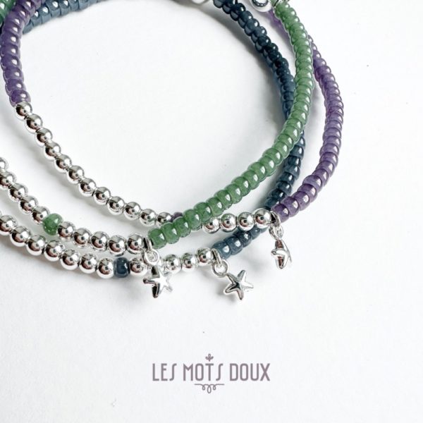 Bracelet ''Make a wish'' perles 3 mm - rose - plaqué or ou argent – Image 6