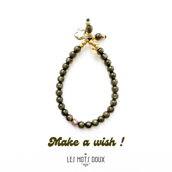 Bracelet ''Make a wish'' - couleur kaki – Image 3