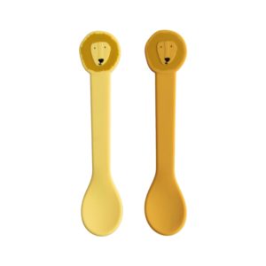 Duo cuillères en silicone Lion