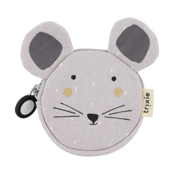 Porte-monnaies enfant en tissu rond ''Souris''