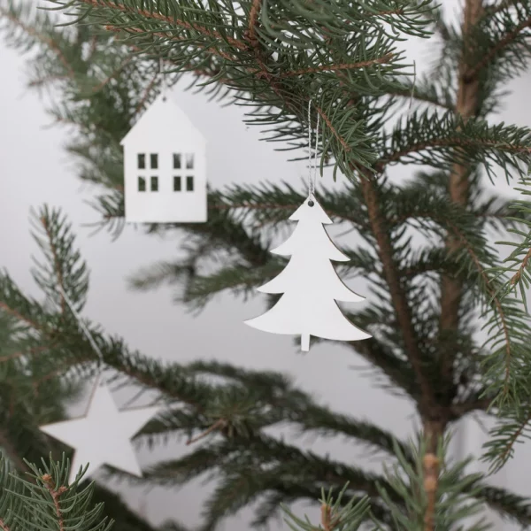 Sapin en bois blanc (lot de 8 pièces) – Image 3