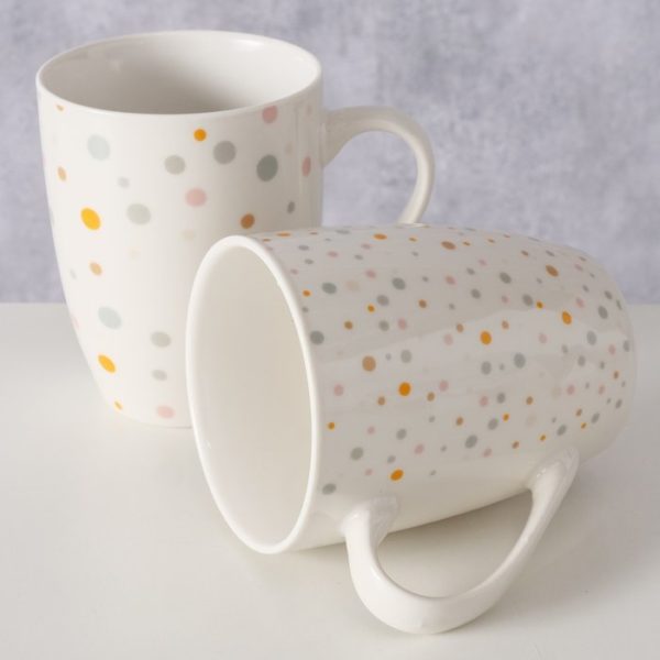 Tasse à points multicolores pastels LAVINA – Image 3