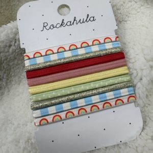 Assortiment 10 élastiques multicolores arcs-en-ciel