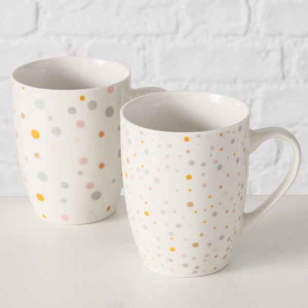 Tasse à points multicolores pastels LAVINA