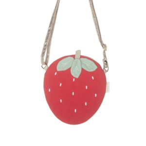 Petit sac bandoulière en forme de fraise