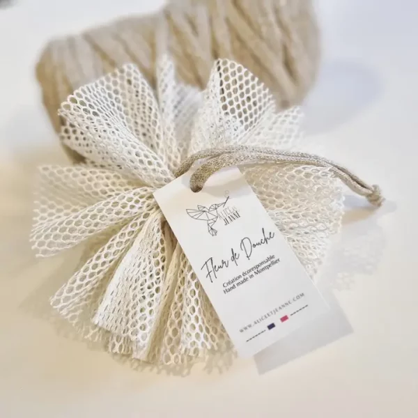 Fleur de douche en tissu