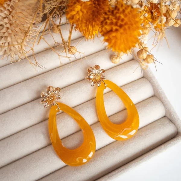 Boucles d'oreilles Adèle Mandarine