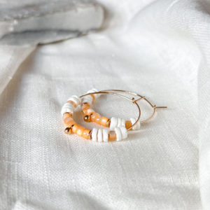 Boucles d'oreilles Carla Orange