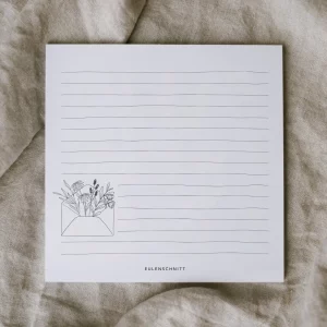 Bloc-notes avec impression enveloppe fleurie