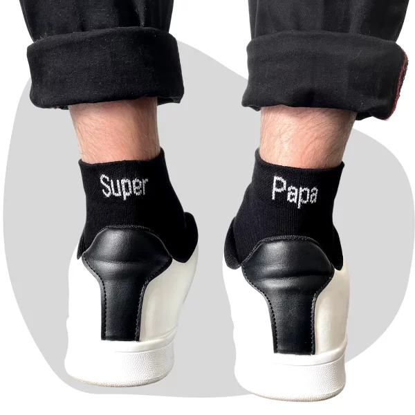 Chaussettes/soquettes coloris noir " Super Papa "