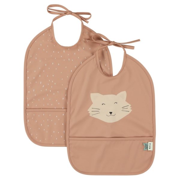 Duo de bavoirs/bavettes imperméables - Chat