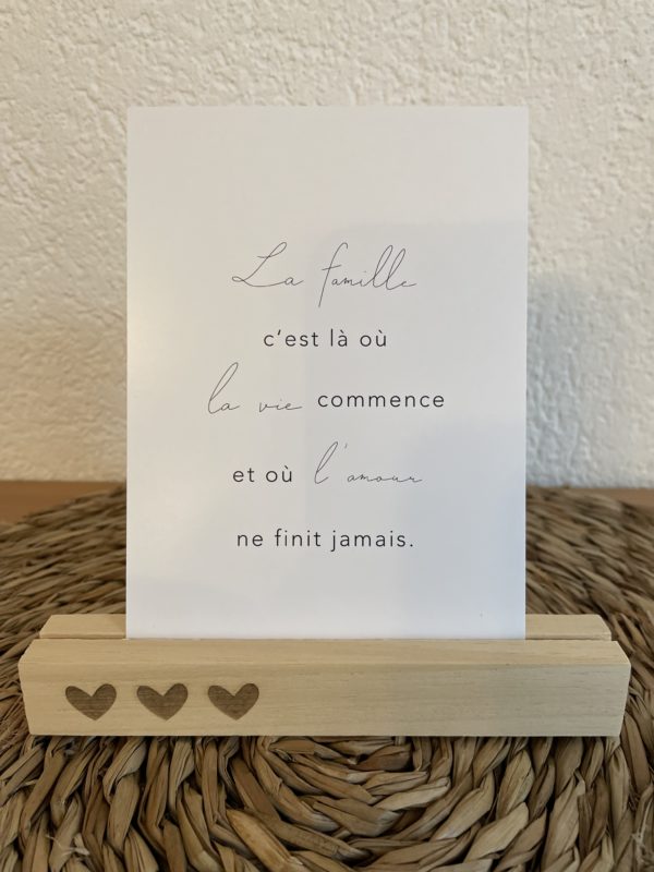 Socle en bois pour photo 🖤🖤🖤 15 cm