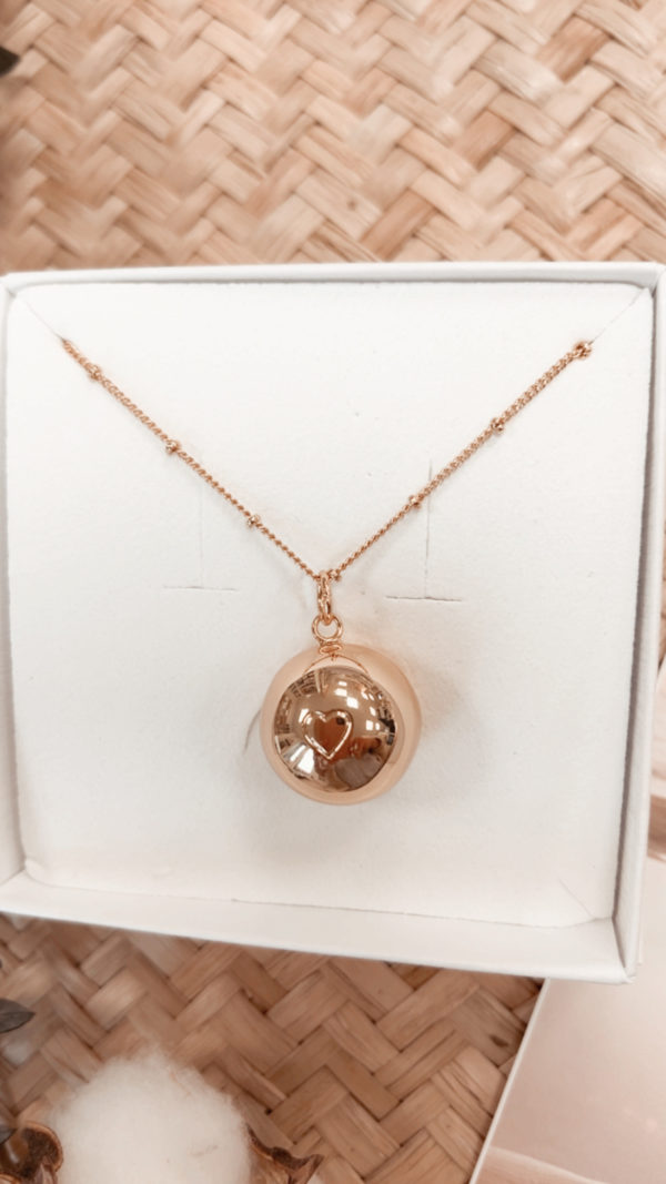 Bola de grossesse COEUR A COEUR or, maille perlée – Image 2
