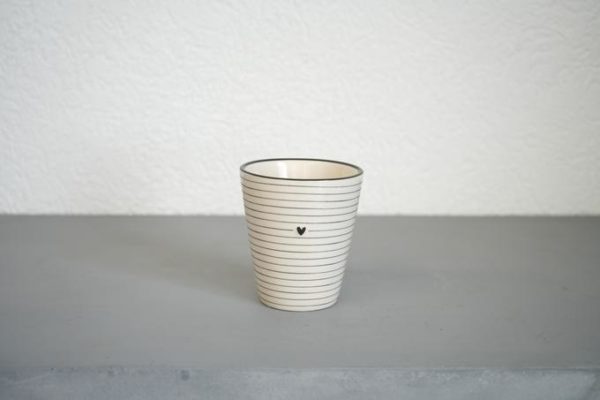Verre/mug rayé