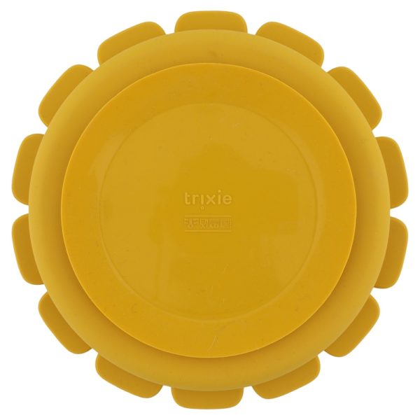 Assiette avec ventouse en silicone et compartiments - Lion – Image 3