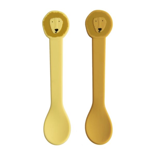 Duo de cuillères en silicone - Lion