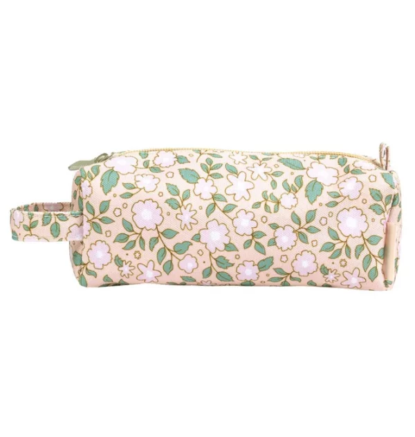 Trousse rose imprimé fleurs – Image 4