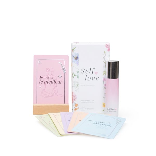 Coffret Bien-être'' roll on et cartes pensées positives