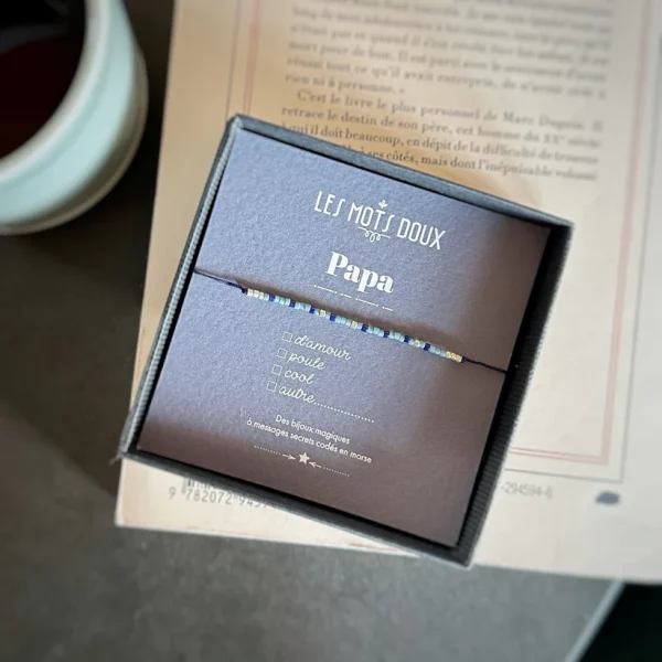 Bracelet code morse "Papa"