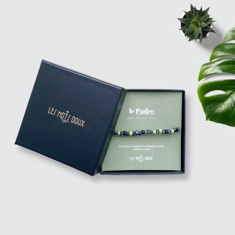 Bracelet homme code morse ''le Padre''