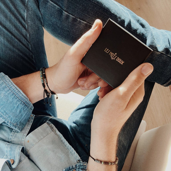 Bracelet homme code morse  ''Je t'aime'' – Image 3