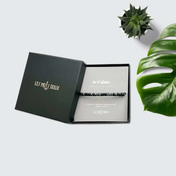 Bracelet homme code morse : je t'aime