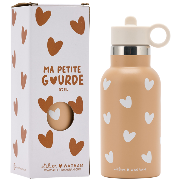 Gourde en acier inoxydable nougat
