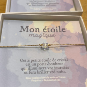 Bracelet Mon étoile magique - cordon doré