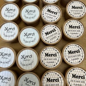 Savon parfumé Merci  - forme coeur