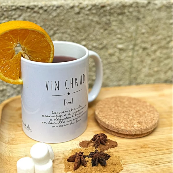 Tasse - Vin Chaud avec recette imprimée au dos – Image 2